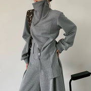 Zip-Front Jacket or Wide-Leg Pants