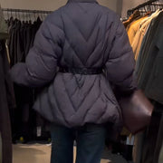 Asymmetric Padded Longline Jacket
