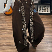 Graphic-Detail Wide-Leg Pants