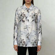Floral-Print Button-Up Shirt