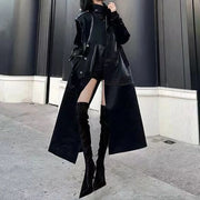 Glossy Longline Trench Coat