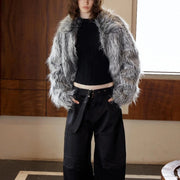 Shaggy Open-Front Jacket