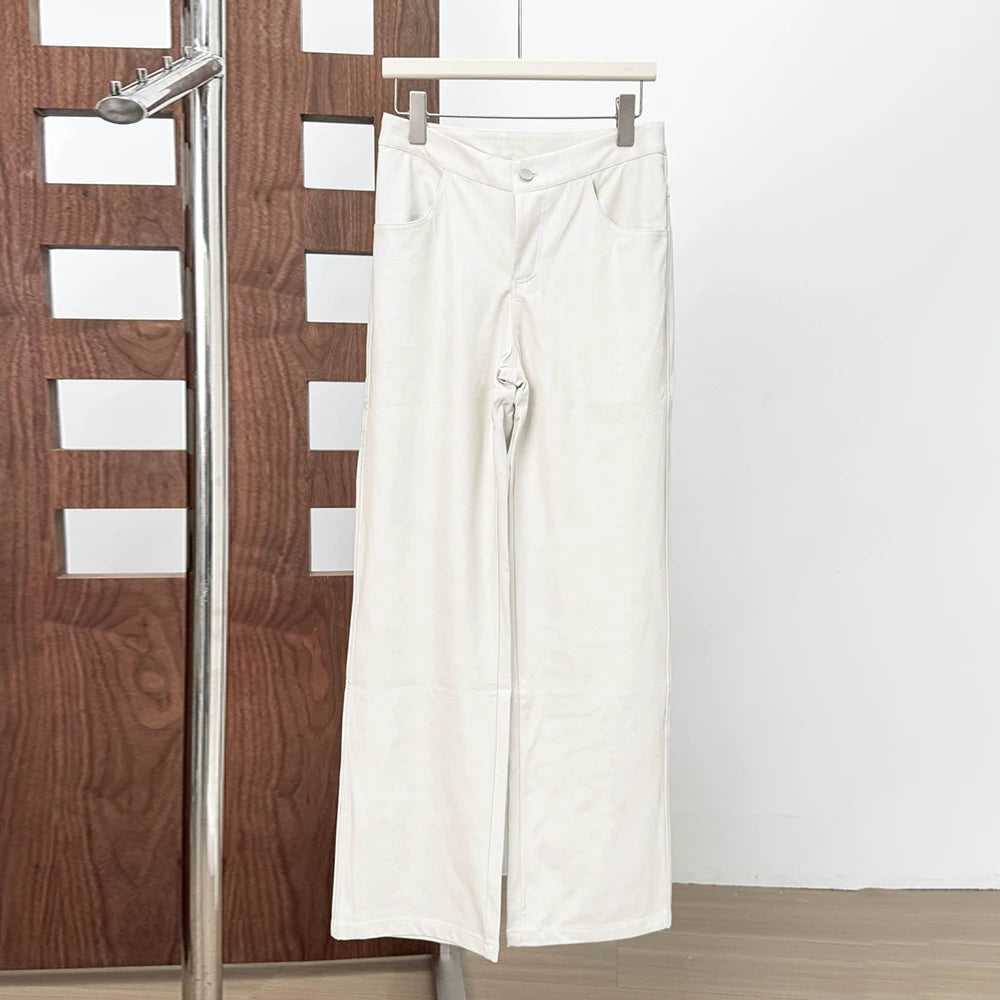 Straight-Leg Patch-Pocket Pants