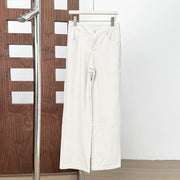Straight-Leg Patch-Pocket Pants
