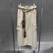 Tie-Detail Jacket or Skirt