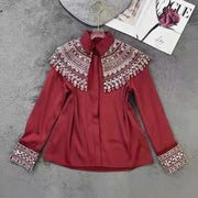 Embellished Shoulder-Panel Shirt
