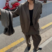 Relaxed Blazer and Pants Set