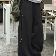 Side-Tie Wide-Leg Pants