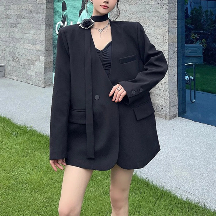Collarless Longline Blazer