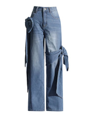 Bow-Front Top or Wide-Leg Pants