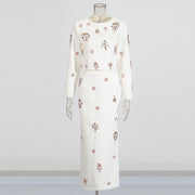 Embellished Top and Long Skirt Set