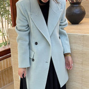 Fitted Double-Breasted Blazer