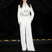 Motif-Embellished Tailored Blazer