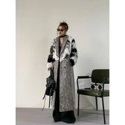 Shaggy-Trim Longline Coat