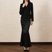 Tailored Jacket and Flared Skirt Set