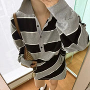 Striped Shirt and Mini Skirt Set