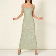 Shimmer Sleeveless Long Dress