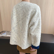 Textured Button-Front Jacket