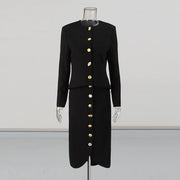Fitted Jacket and Skirt Set