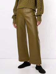 Cropped Wide-Leg Pants
