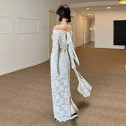 Lace Top and Long Skirt Set