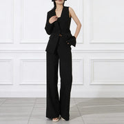 One-Sleeve Jacket and Pants Set