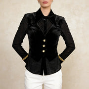 Pointed-Collar Fitted Shirt
