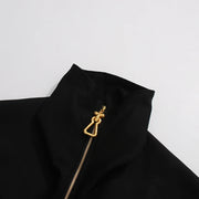 Stand-Collar Zip-Up Jacket