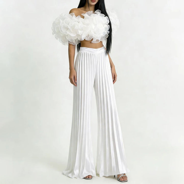 Ruffled Top or Pleated Pants