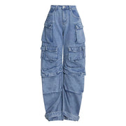Straight-Leg Cargo Jeans