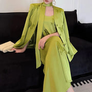 Embellished Blazer and Dress Set