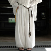 Gathered Balloon-Leg Pants