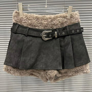 Textured Jacket and Mini Skirt Set