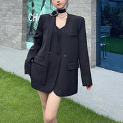 Collarless Longline Blazer
