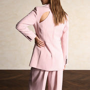 Notched-Lapel Tailored Blazer
