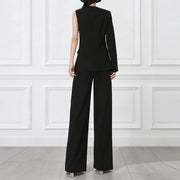 One-Sleeve Jacket and Pants Set