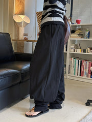 Ruched-Cuff Balloon Pants