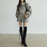 Cropped Jacket or Skirt