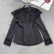 Embellished Shoulder-Panel Shirt