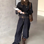 Contrast-Stitch Jacket or Pants