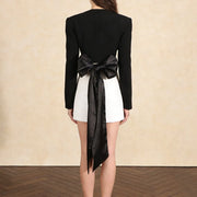 Wrap-Waist Cropped Jacket