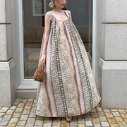 Geometric-Print Relaxed Dress