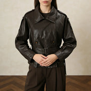 Double-Breasted Belted Jacket