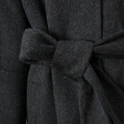 Tie-Waist Longline Button Coat