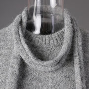 Textured Three-Quarter-Sleeve Sweater