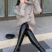 Double-Breasted Stand-Collar Jacket