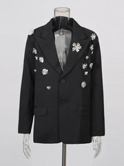 Floral Embellished Blazer