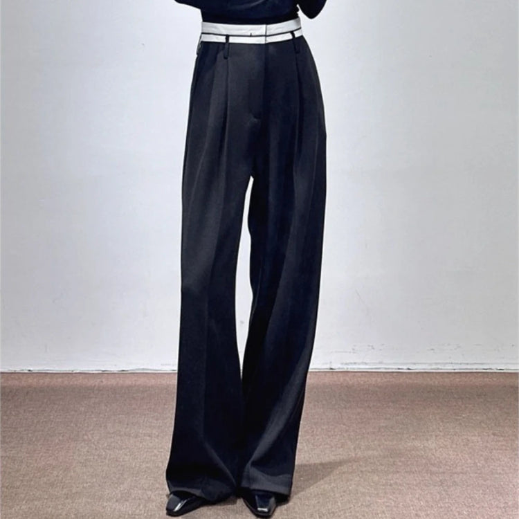 Pleated Wide-Leg Pants