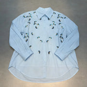 Scattered Floral Button-Up Shirt