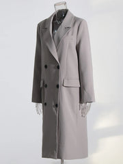 Double-Breasted Longline Coat
